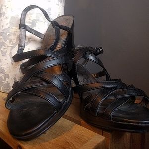 Strapy black sandals